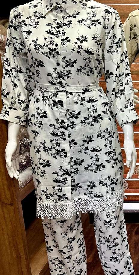 NEW  TURKEY FABRIC PAKISTANI STYLE CORD SET BY READY WEAR